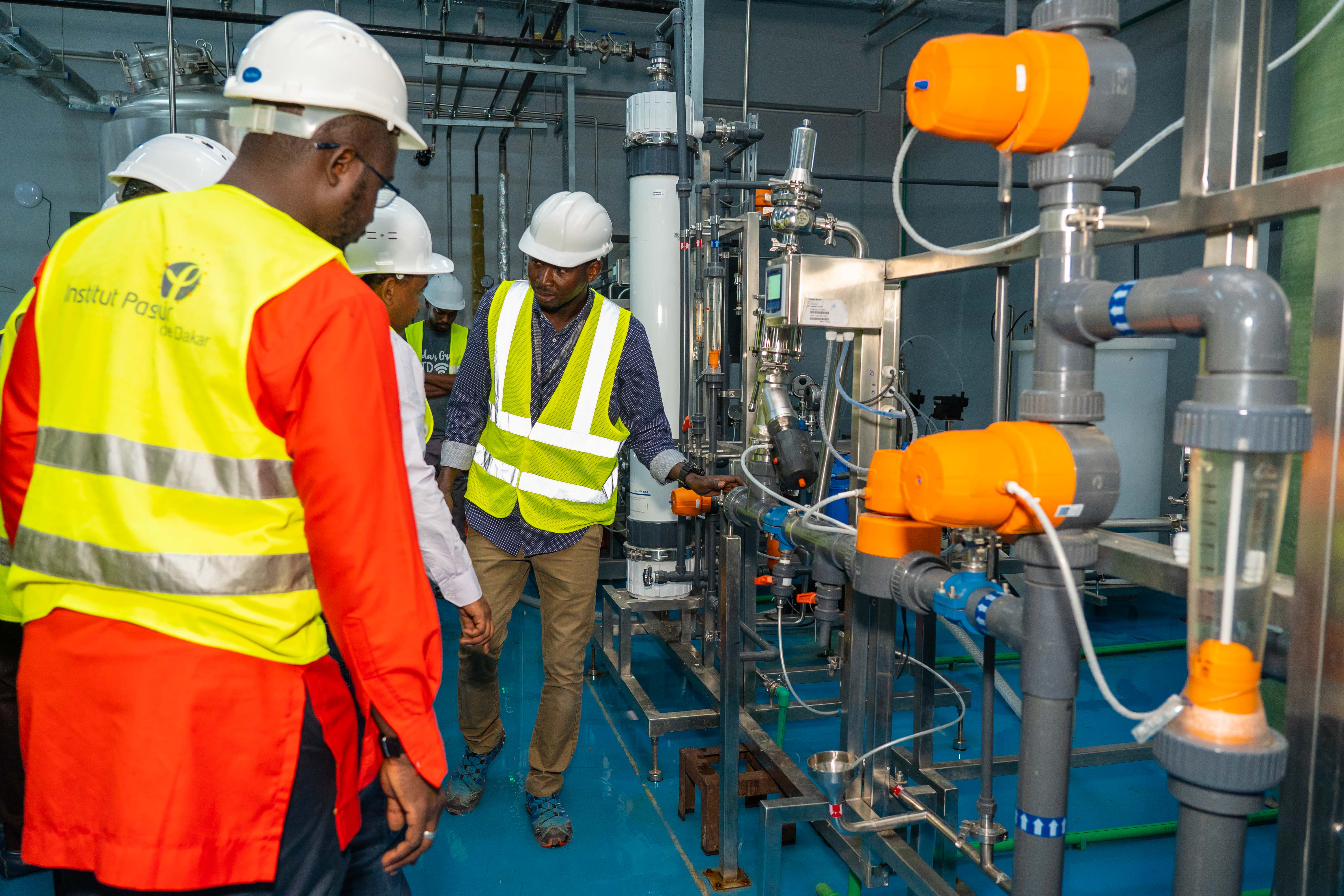 Students in training laboratory